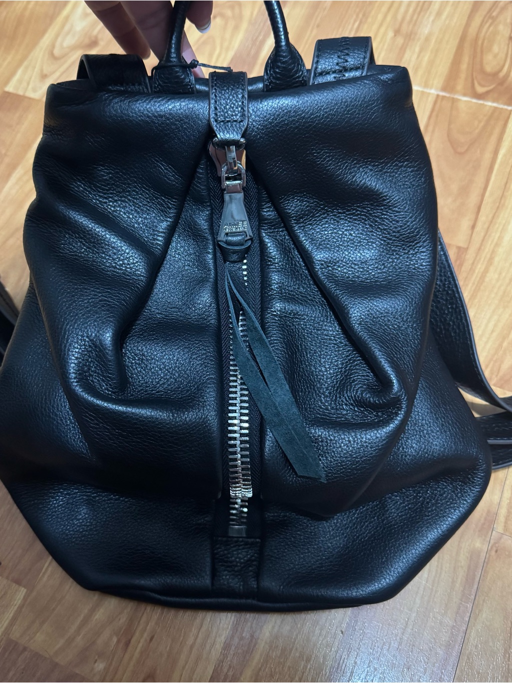 Aimee Kestenberg Tamitha Genuine Leather Backpack Nwt Black